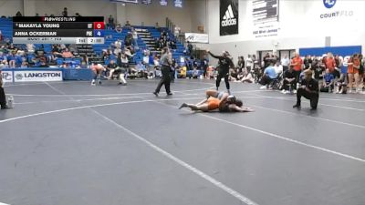 103 lbs Cons. Round 5 - Makayla Young, Indiana Tech vs Anna Ockerman, Presbyterian