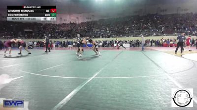 150 lbs Consi Of 64 #2 - Gregory Mendoza, Del City JH vs Cooper Kerbo, Mangum Wrestling