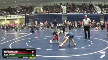 75 lbs Quarterfinal - Hale Snyder, No Team vs Max Hanselman, Grain House Grapplers