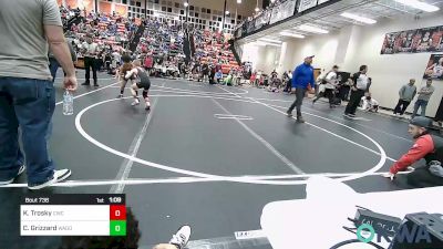 64 lbs Semifinal - Knox Trosky, Claremore Wrestling Club vs Caiden Grizzard, Wagoner Takedown Club