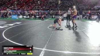 5A 132 lbs Semifinal - Hoyt Hvass, Lewiston vs Nate Galloway, Rocky Mountain