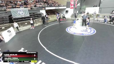 69 lbs Quarterfinal - Valeria Cerna, Top Dog Wrestling Club vs Ilene Aguilar, California