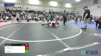 110 lbs Rr Rnd 2 - Elijah Crow, Spartan Wrestling Fort Smith vs Ezekiel Hill, Van Buren Matdawgs