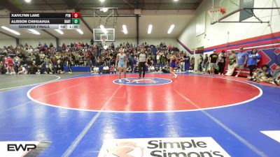 110 lbs Quarterfinal - Xaivlynn Lane, Pryor Tigers Wrestling vs Alisson Chihuahua, Bartlesville Junior High