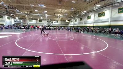 70 lbs Quarterfinal - Grant Bertsch, Baker Wrestling Club vs Miles Christensen, Garretson