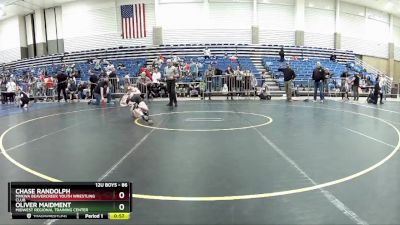 86 lbs Quarterfinal - Oliver Maidment, Midwest Regional Training Center vs Chase Randolph, MVKWA Beavercreek Youth Wrestling Club