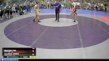 287 lbs Quarterfinals (8 Team) - Mauricio Ambriz, Crook County vs Brayden Fink, Scappoose