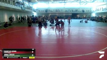 157 lbs Cons. Round 1 - Greg Croce, Delaware Valley University vs Marcus Lewis, Marymount