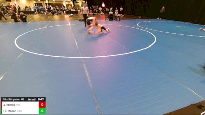 5th - 6th grade - 82 Cons. Round 2 - Carter Mason, Moen Wrestling Academy vs Jack Koenig, Moen Wrestling Academy