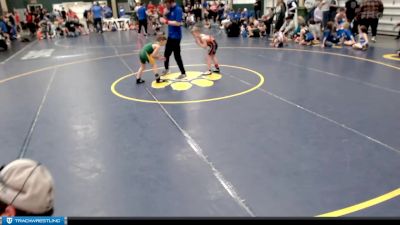 58-63 lbs Cons. Round 2 - Weston Brandt, Dorchester vs Easton Harrington-Adams, Bryan Youth Wrestling Club