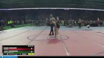 D3-145 lbs Champ. Round 1 - Cole Karasinski, West Catholic HS vs Gavin Gregory, Otsego