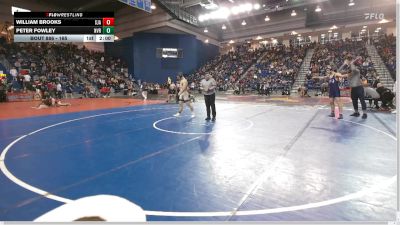 165 lbs Champ. Round 2 - Peter Fowley, Northern Valley Regional - Old Tappan vs William Brooks, St James Academy