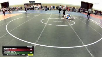 120 lbs Cons. Round 3 - Walker Doyal, Topeka-Washburn Rural HS vs Jarett Thomas, Little Axe