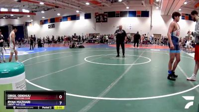 150 lbs Cons. Semi - Orgil Odkhuu, NOVA Wrestling Club vs Ryan Mazhari, Liberty Mat Club