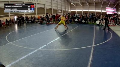 150 lbs Cons. Round 5 - Kaden Bunderson, Idaho vs Gabriel Lemos, California