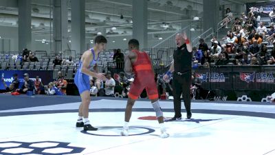 63 kg Quarters - Xavier Johnson, ARMY WCAP vs Job Greenwood, GRIT Athletics Wrestling Club