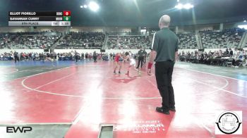 80 lbs 5th Place - Elliot Fiorillo, Duncan Lady Demons vs Savannah Curry, Moore JH