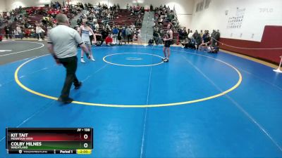 138 lbs Cons. Round 4 - Colby Milnes, Wheatland vs Kit Tait, Mountain View