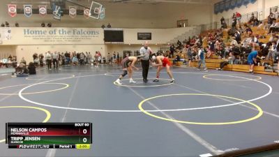 132 lbs Quarterfinal - Tripp Jensen, Glencoe vs Nelson Campos, McMinnville