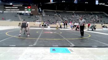 132 lbs Cons. Round 2 - Makyla Folwer, Boyle County vs Amber Honeycutt, Knox Central