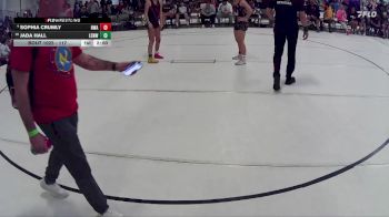 117 lbs Champ. Round 2 - Jada Hall, Lyons Decatur Northeast Wrestling vs Sophia Crumly, Nebraska Wrestling Academy