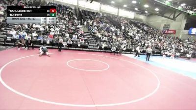 6A 157 lbs Semifinal - Ian Fritz, Pleasant Grove vs Karl Ledbetter, Corner Canyon