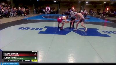 197 lbs Prelim - Elijah Brockie, North Central College vs Casey Kinnell, Nebraska Wesleyan University