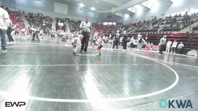 40 lbs Consi Of 4 - Weston Atkinson, Honey Badgers Wrestling Club vs Samuel Kimsey, Skiatook Youth Wrestling