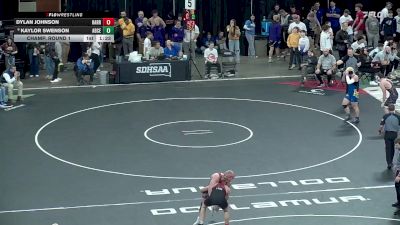 Champ. Round 1 - Dylan Johnson, Harrisburg vs Kaylor Swenson, Aberdeen Central