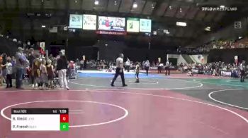 49 lbs Quarterfinal - Braxten Giedd, Lengends Of Gold vs Parker French, Bear Cave