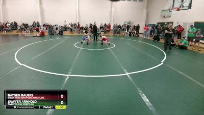 120 lbs Semifinal - Raygen Bauers, Green River Grapplers Wrestling vs Sawyer Arnhold, Riverton USA Wrestling