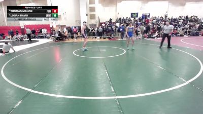 150 lbs Quarterfinal - Thomas Mahon, Foran vs Logan Davis, Lyman Mem/Windham Tech