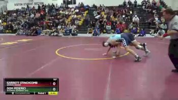 157 lbs Cons. Round 3 - Garrett Stinchcomb, Broken Arrow vs Dom Federici, Wyoming Seminary (PA)