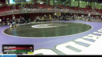 138 lbs Round 2 (6 Team) - Jace Larchick, Gretna East vs Jameal Agnew, Manhattan HS