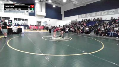 130 lbs Cons. Round 3 - Aubrie Romo-Rizo, Tahquitz vs Ava Sosa, Hillcrest