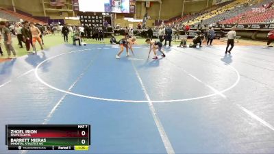157 lbs Semifinal - Barrett Mieras, Immortal Athletics WC vs Zhoel Irion, South Dakota