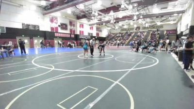 145 lbs Quarterfinal - Amya Hubbard, Liberty (Winchester) vs Angelina Garcia, Sultana