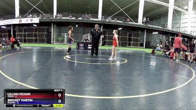 90 lbs Round 2 (4 Team) - Lillian McHam, Texas vs Bridget Martin, Indiana