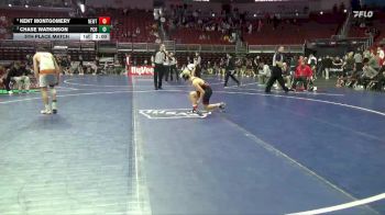 3A-120 lbs 5th Place Match - Chase Watkinson, Prairie, Cedar Rapids vs Kent Montgomery, Newton