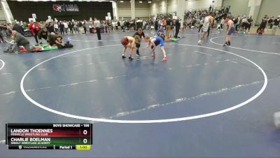 106 lbs Cons. Round 2 - Landon Thoennes, Pinnacle Wrestling Club vs Charlie Boelman, Sebolt Wrestling Academy