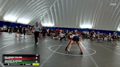 120 lbs Round 3 (8 Team) - Brooks Platfoot, Dayton Bandits vs Dillinger Collins, Noke RTC