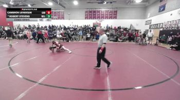120 lbs Consolation - Cameron Levesque, Caribou vs Robert Stevens, Wells