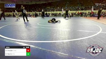 65 lbs Consolation - Aubrey Snyder, Team Tulsa Wrestling Club vs Riley Morin, Fitness Fight Factory Wrestling Club