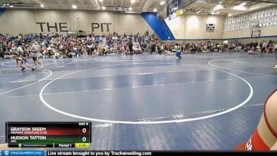 88 lbs Quarterfinal - Hudson Tatton, JWC vs Grayson Skeem, Fremont Wrestling Club