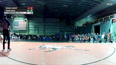 165 lbs 1st Place Match - Gage Uhlig, Wells vs Israel Knight, Pershing County