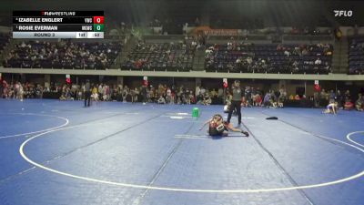 60 lbs Round 3 - Rosie Everman, Immortal Athletics WC vs Izabelle Englert, Viking Wrestling Club