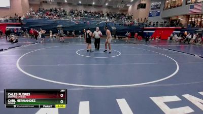 285 lbs 17th Place Match - Caleb Flores, Dripping Springs vs Carl Hernandez, Airline