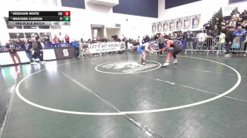 175 lbs 3rd Place Match - Brayden Carson, Fountain Valley vs Keshaun White, Centennial (Corona)
