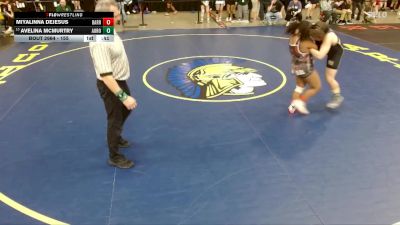 155 lbs Champ. Round 3 - Avelina McMurtry, Unattached vs Miyalinna DeJesus, Glenbard West