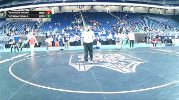 Girls-190 lbs 3rd Place Match - Madelyn Grube, New Boston Huron (Girls) vs Le`Anna Zavala, Holland West Ottawa (Girls)